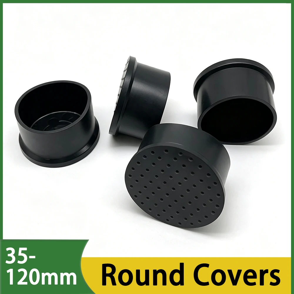 PVC Round Rubber Furniture Leg Caps 35-120mm Anti Slip Silent Table Chair Foot Pads Floor Scratch Protector Covers 2/4/8/10/20Pc