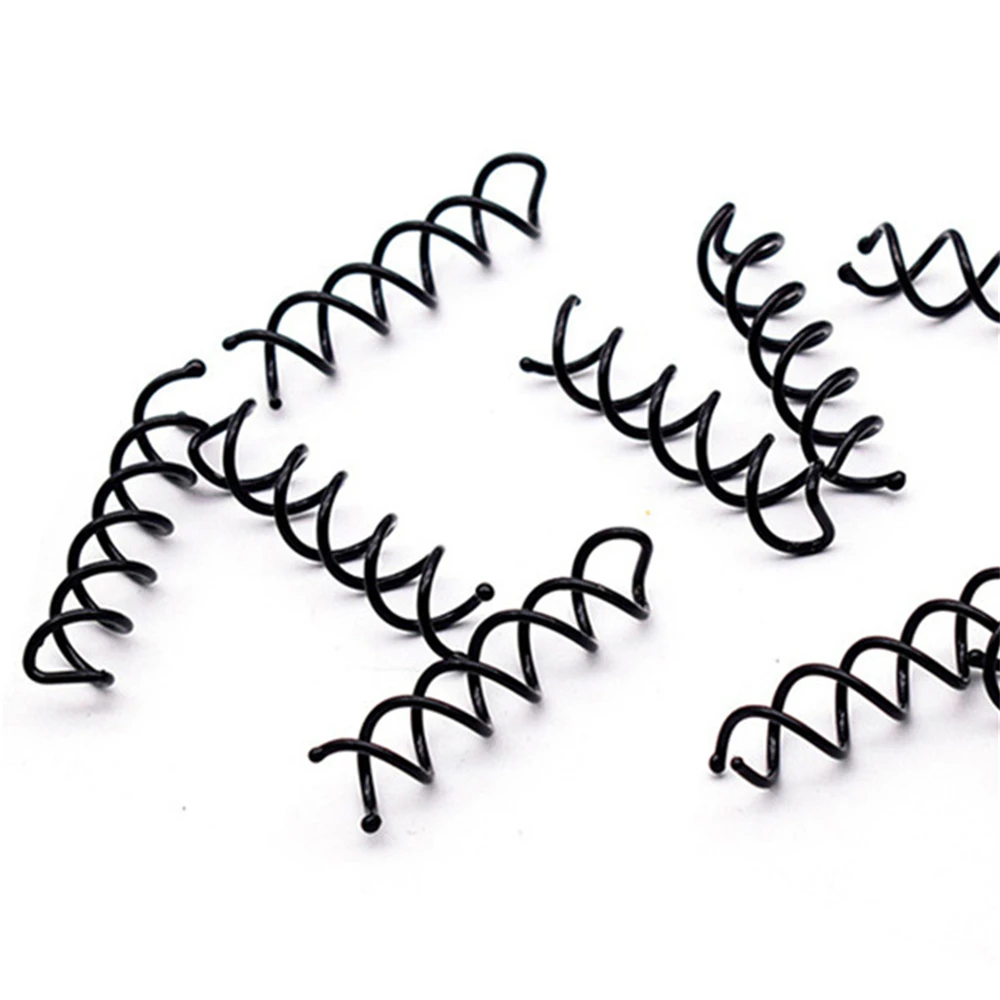 10pcs Black Women Hair Clip Bobby Pin Hairs Styling Spiral Spin Screw Twist Barrette