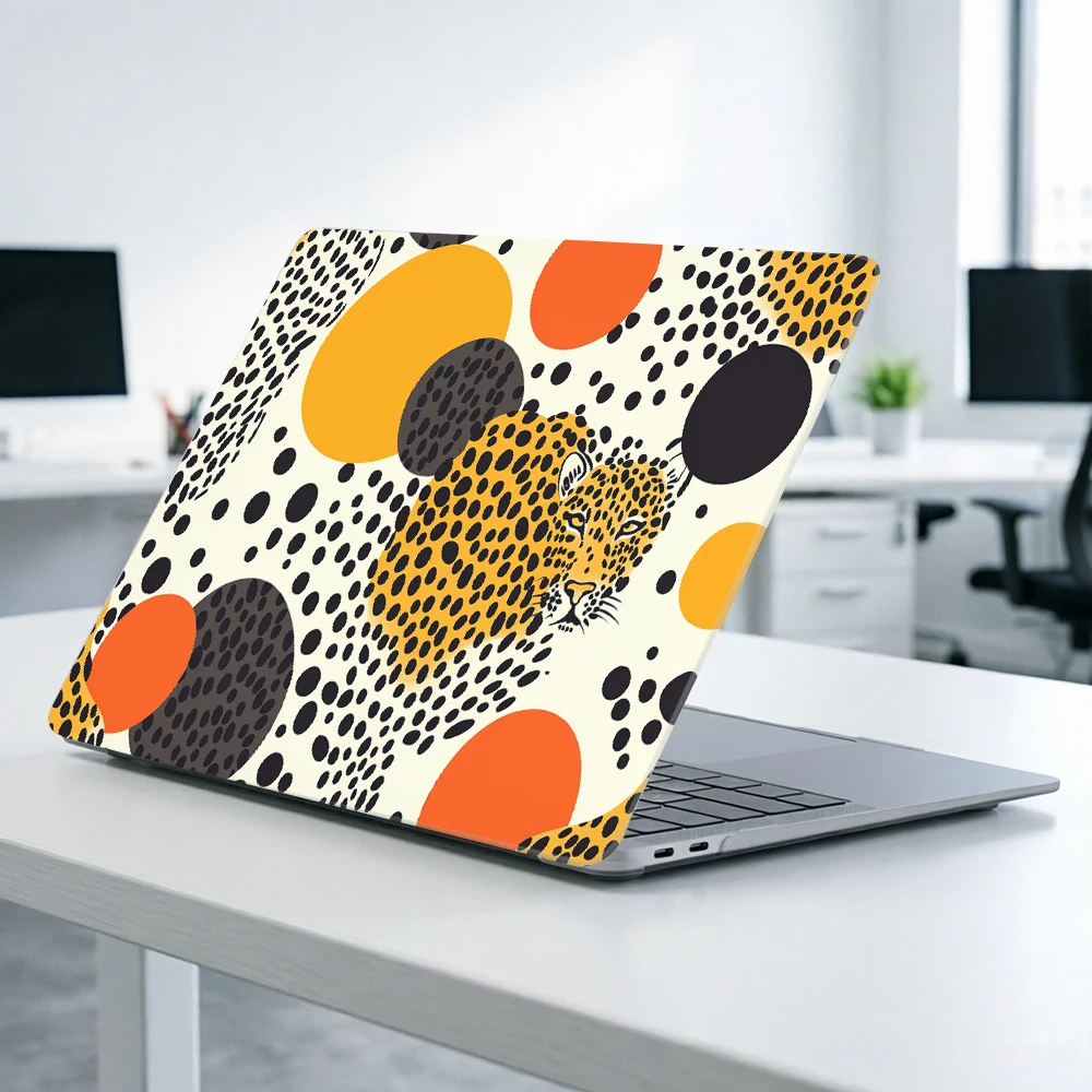 

Leopard print spots Laptop Case for MacBook Neo 13 Case 2026 A18 A3404 Case for MacBook Air 13 15 M5 Pro 14 16 max Print Case