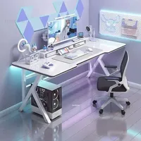 Modern Desktop Computer Desks Home Office Desk Furniture Bold K Legs White Gaming Desk Simple Bedroom Home Student Study Table M
