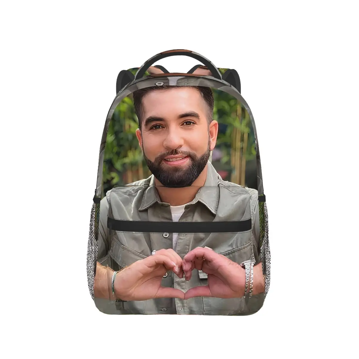 

Kendji Girac Love Backpack Hot Sale Daypack Large Capacity Children BookBag School Bag Shoulder Bags for Men Women