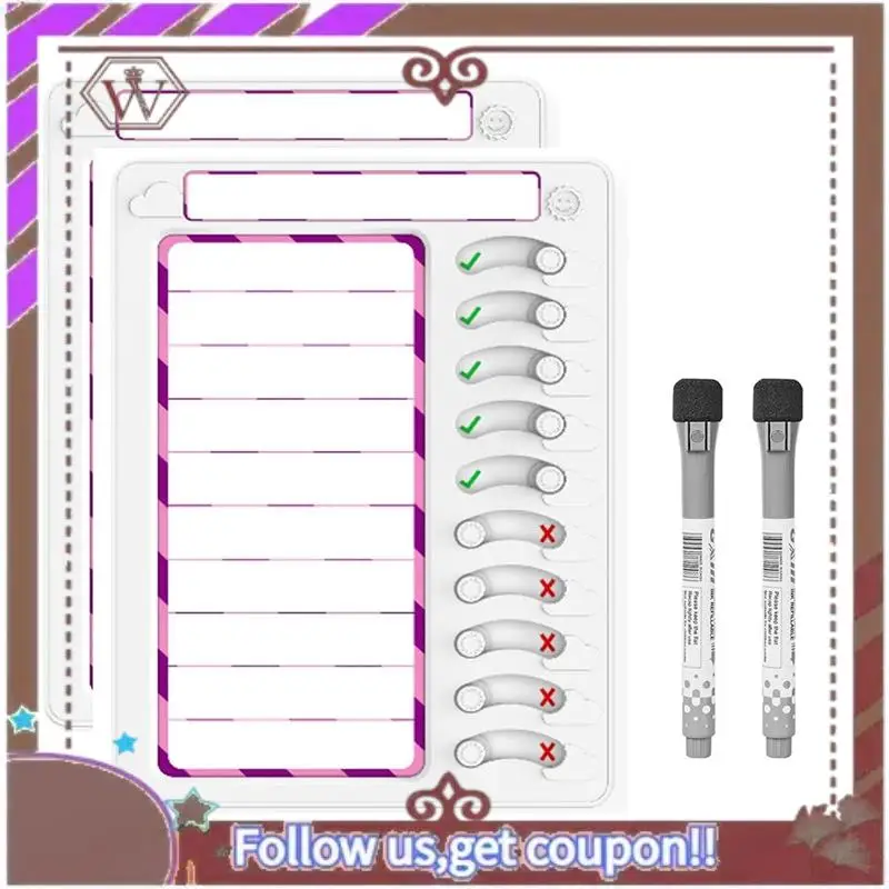 

ABBG-Erasable Chore Chart Erasable Chore Board For Kids Multiple Kids Chore Board For Kids Task Planning Board With Markers