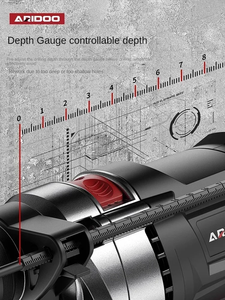 220V High Quality Impact Drill with Multi-functional Electric Screwdriver  C
