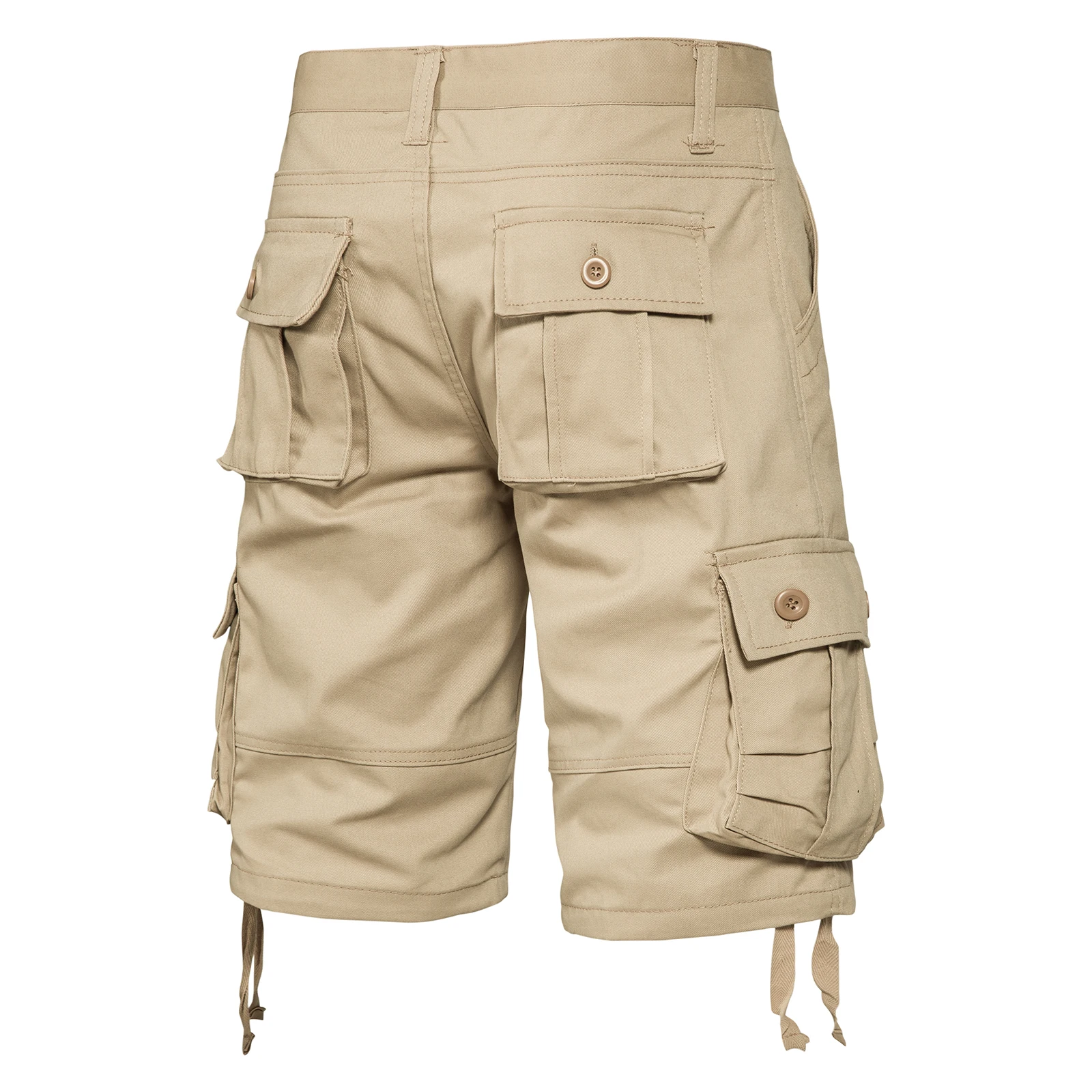 Cotton Cargo Shorts Men Summer Knee Pants Utility Outdoor Hiking Tactical Multi-pocket Breeches Y2K Sports Shorts