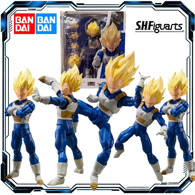 

Bandai Original Spirits S.H.Figuarts Super Saiyan Vegeta (Dangerous Pride) Dragon Ball Z Action Figure Toys for Boys Girls Gift