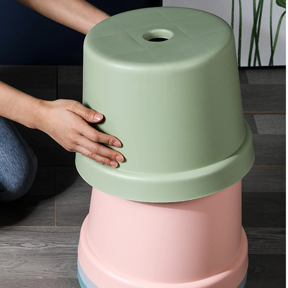 Plastic For Lightweight Stool Smooth Texture Non-Slip Room Bedroom Furniture Step Stool