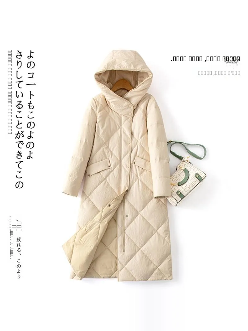 Haining 本革 eepskin Jaet レディース ミッドレングス シュエンド ウィンター コート ファー襟 ジッパー開閉 ロング Sve