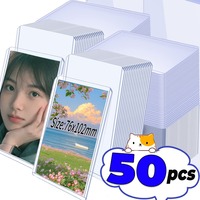 5/10/20/30/50Pcs Clear Toploaders Kpop Idol Photocard Sleeve Anti-scratch PVC DIY Gaming Trading Card HD Plastic Collect Holder