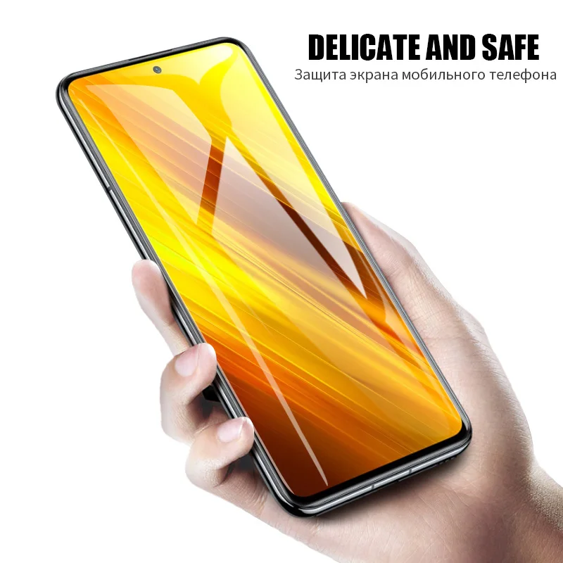 999D Full Cover Tempered Glass For Xiaomi Mi POCO X3 X4 X5 GT Pro C50 C51 C55 C65 Screen Protector for Mi POCO X3 NFC glass Film