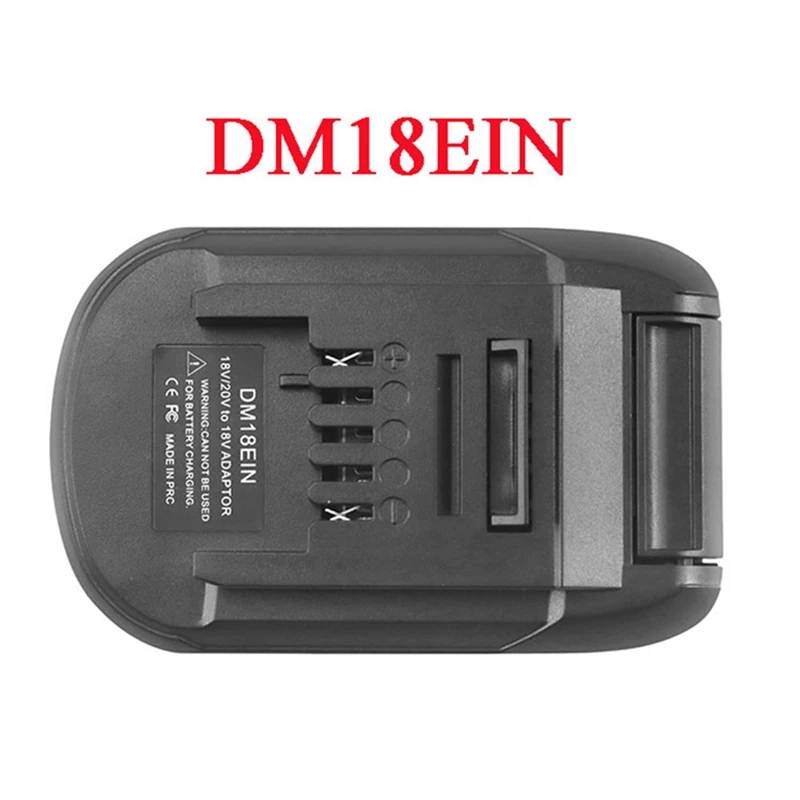 DM18EIN Battery Converter Adapter Charger For Dewalt For 18V 20V Li-Ion Battery For Einhell Lithium Tool