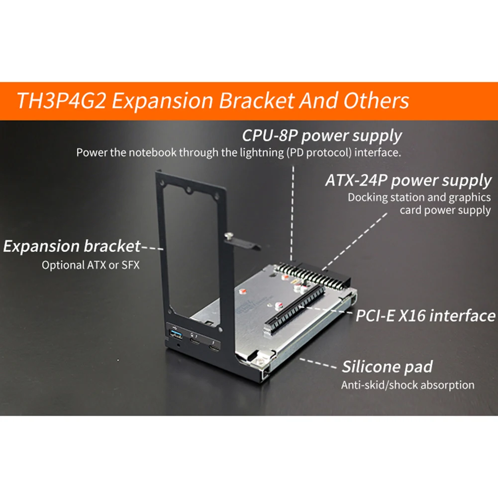 TH3P4G2 Thunderbolt GPU Dock กราฟิก Dock รูปภาพ Outline กราฟิกภายนอก Thunder สำหรับ Macbook Notebook 40Gbps