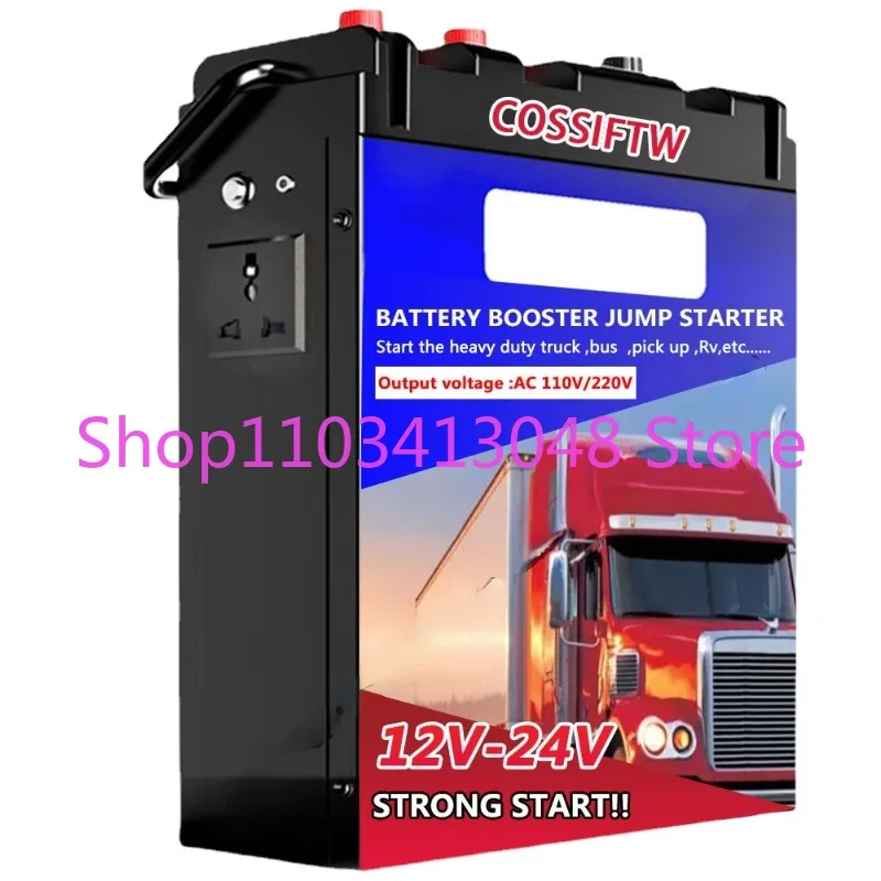 

Car Battery Charger Jump Starter 12V 24V 4000A 86800mAh Lithium Battery LiFePO4 AC 110V/220V for Solar RV Trolling Motor