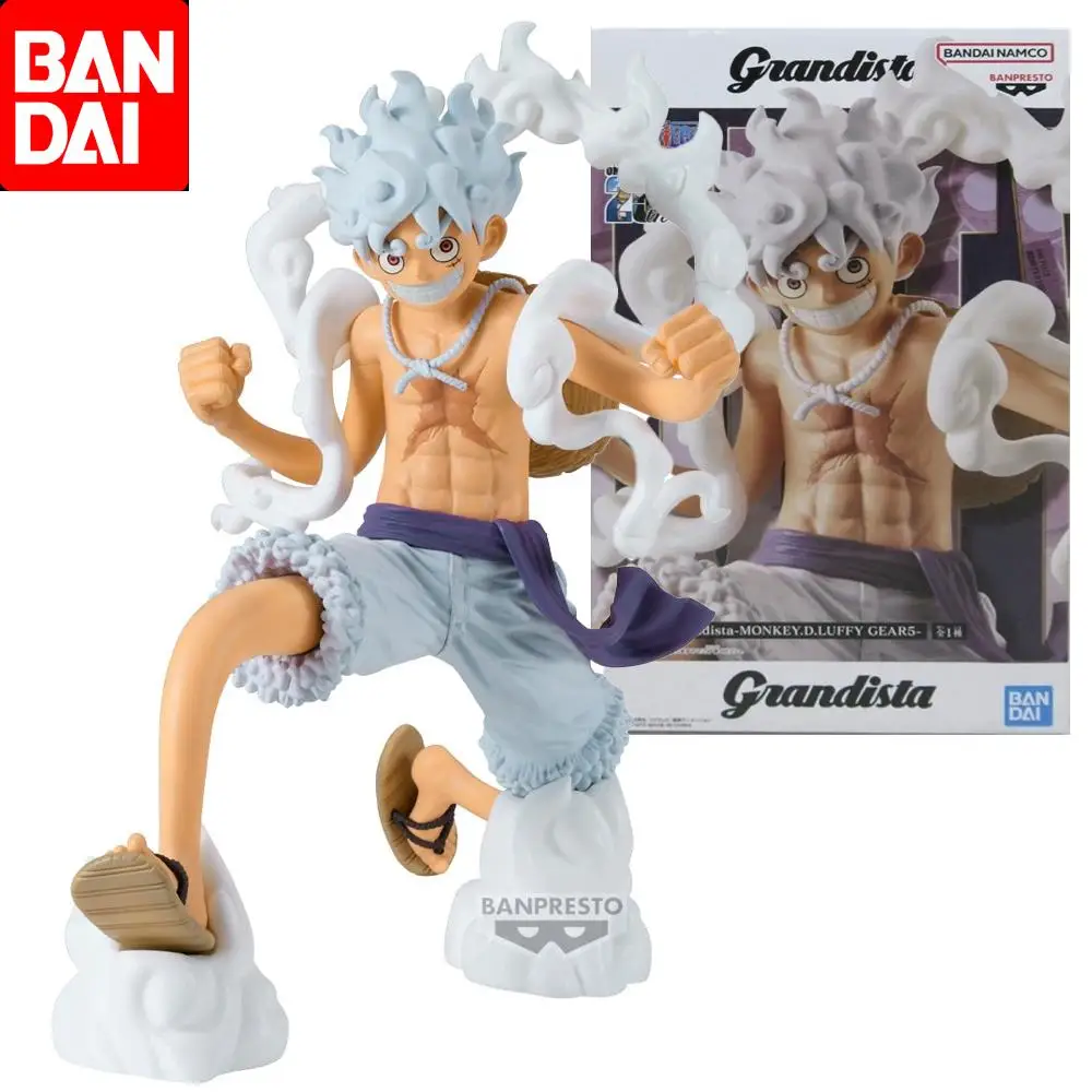 

Bandai Original One Piece Grandista Monkey.D.luffy Gear5 Anime Action Figure Toys for Boys Girls Kids Children Birthday Gifts