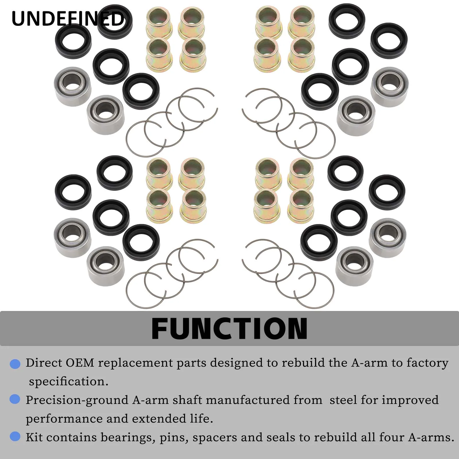 A-Arm Bearing / Bushing Kit For Honda TRX 400EX TRX400EX TRX300EX TRX450ER TRX450R TRX700XX Sportrax 400 300 FourTrax 250