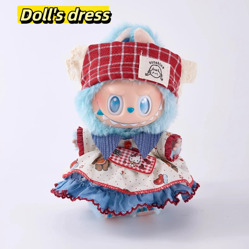 

New Doll'S Ootd Beautiful Dress Doll Replacement Dress Suitable For 17cm Labubu Doll Dress Doll Casual Set Children'S Gift