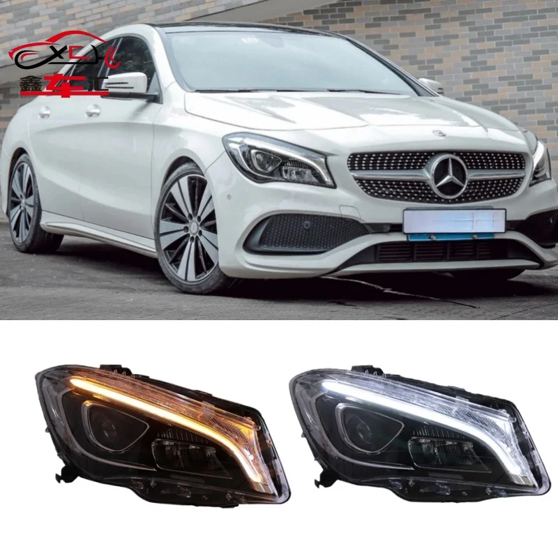 

For 2014-2019 Mercedes-Benz CLA Headlight assembly W117 Upgrade LED daytime running lights and headlights