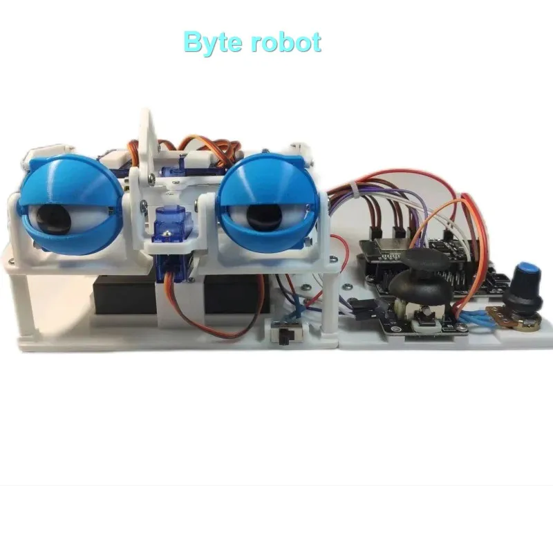 

SG90 6 Dof Robotic Eye Education For Arduino Joystic and App Control 3D Robot Eyes DIY Kit ESP32 Programmable Toys Starter Kit