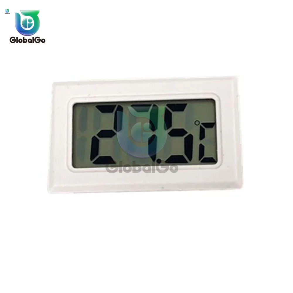 Digital Indoor Thermometer Meter  Embedded Thermometer Rectangular Thermometer Aquarium Temperature Humidity Meter