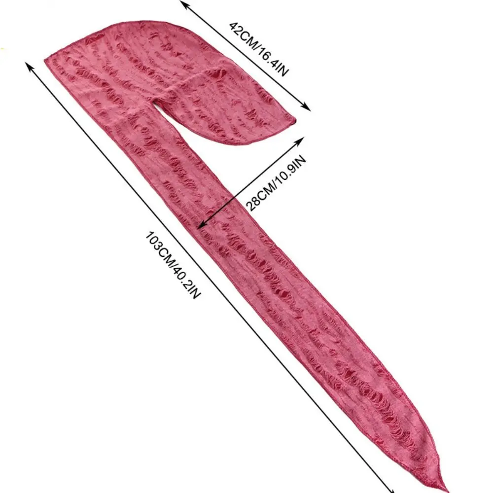 면 힙합 반다나 헤드스카프 통기성 헤드밴드 롱테일 해적 모자 스트랩 헤드밴드 모자 사이클링 헤드 스카프 홀 반다나 캡