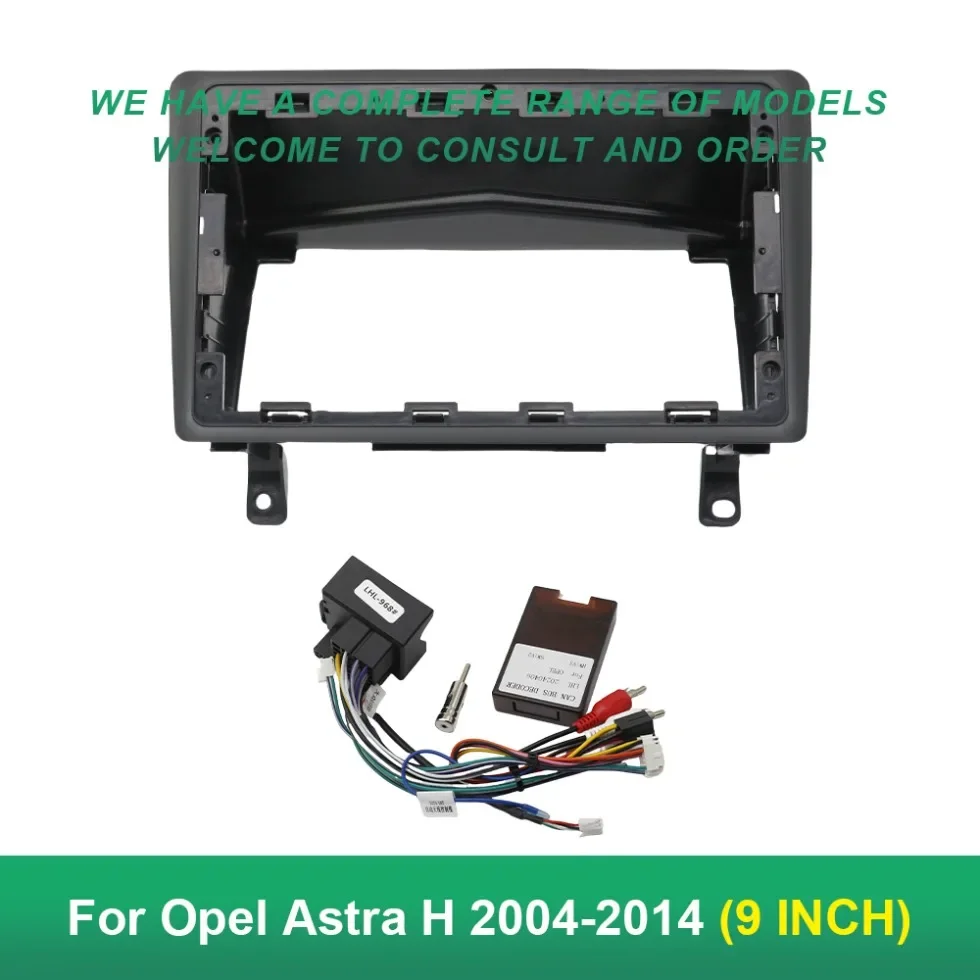 

9 Inch Car Frame Fascia Adapter Canbus Box Android Radio Dash Fitting Panel Kit For Opel Astra H 2004-2014