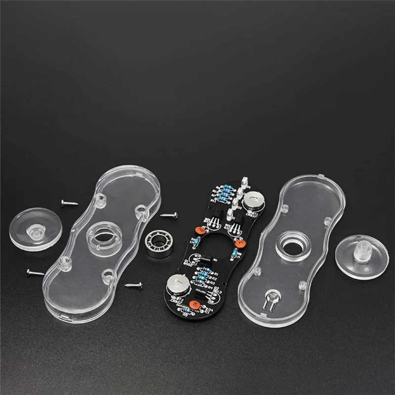 AB47-Display LED Light-Emitting Gyroscope Practice Learning Electronics Training Board Electronic Soldering Tools (TL)