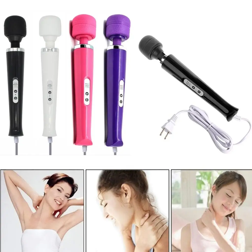 Powerful Wand Wired Massager 10 Speeds Full Body Massaging Muscle Relax