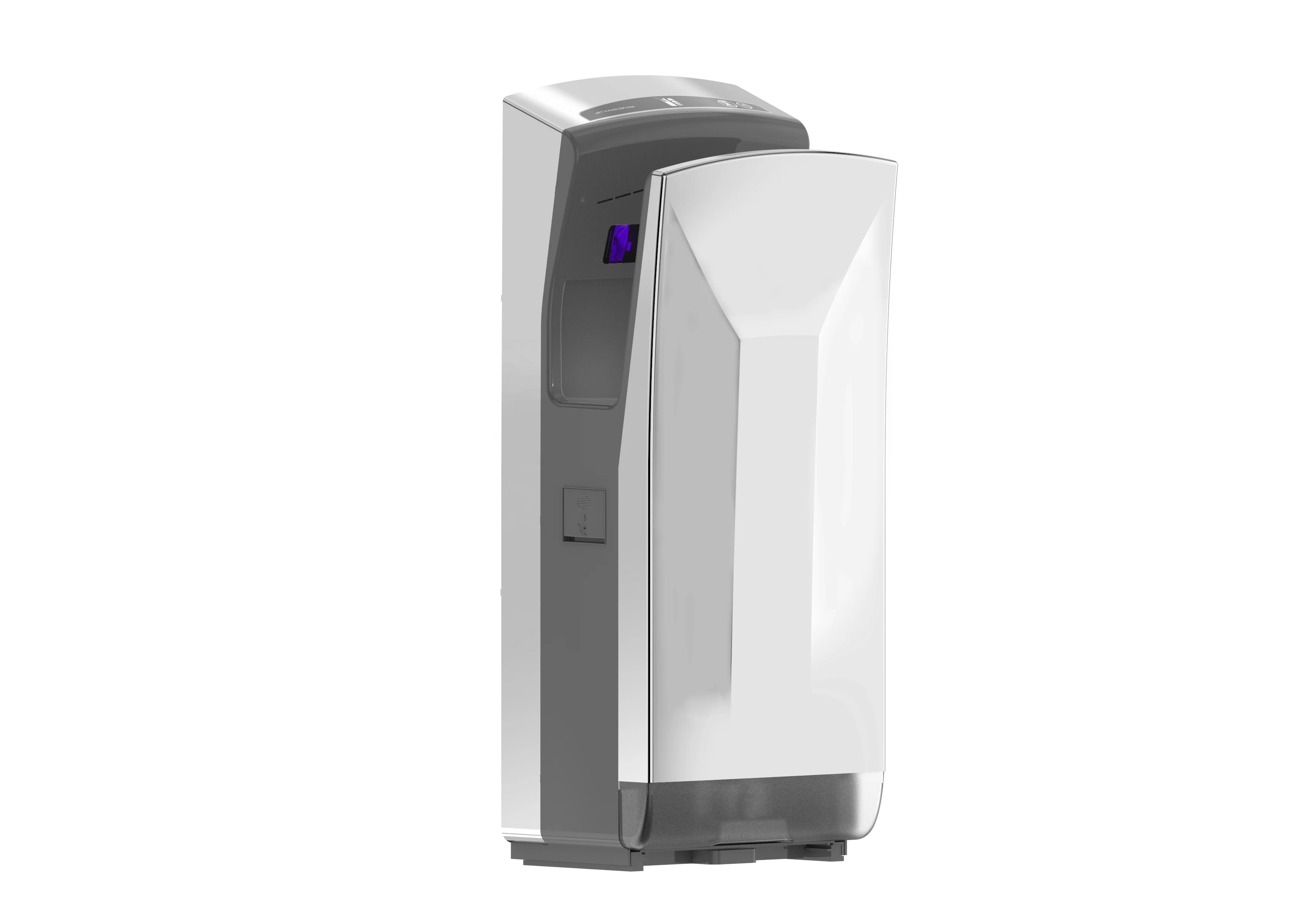 1650W Commercial Washroom Wall-mounted Stainless Steel 304 Automatic Sensor Dual-sided High-speed Jet Hand Dryer