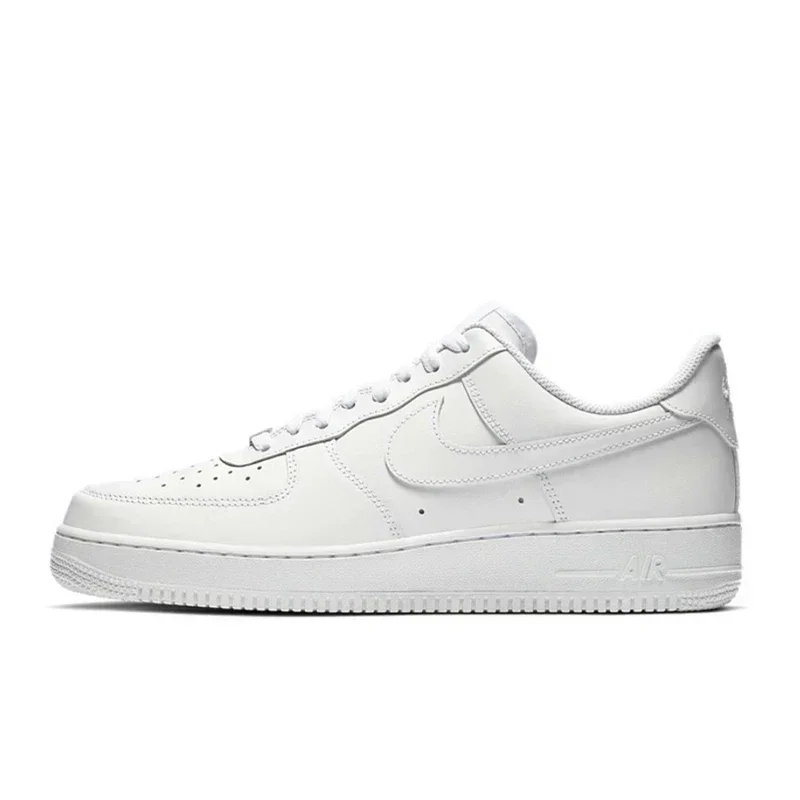 Nike Chaussures Black and white  Air Force 1 Low Sneakers All White Casual, Classic, Sports, Original Fitness