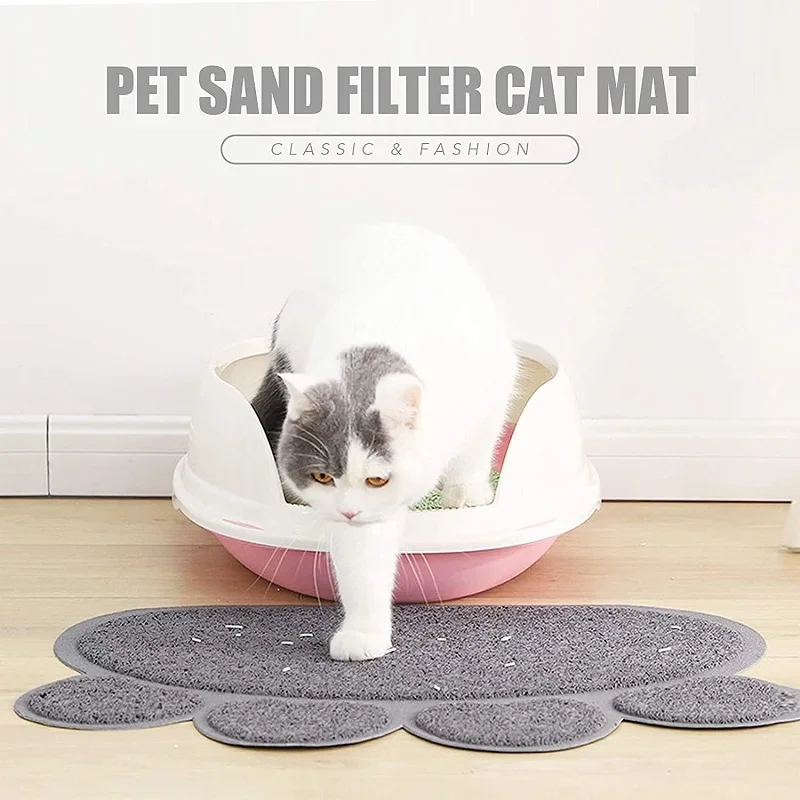 Pet Litter Mat, Toilet Mat, Waterproof and Anti Slip Sand Cat Washable Pet Cleaning Products