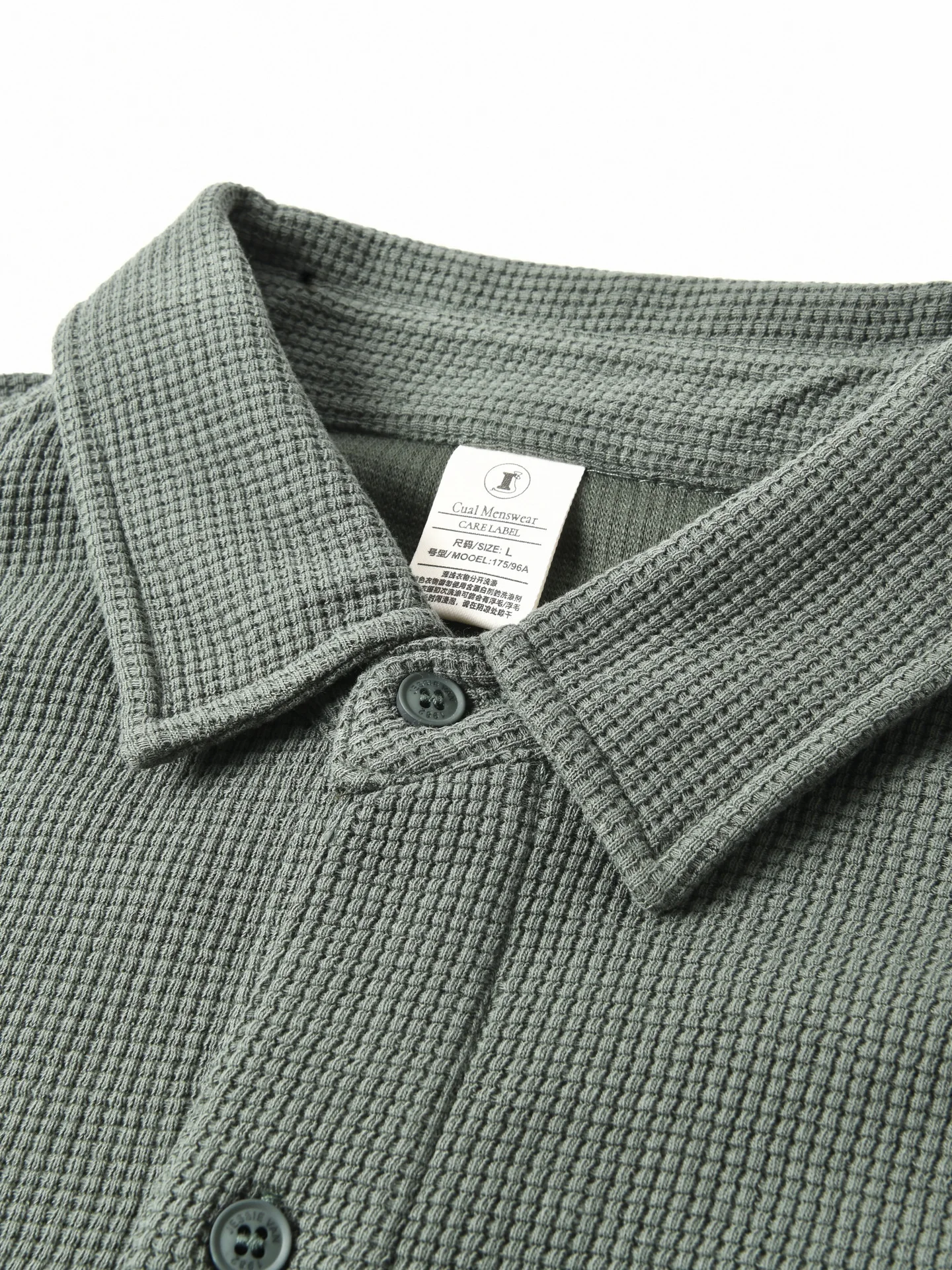 New American Style Cotton Flannel Breathable Loose Casual Collar Long Sleeve Men's Shirt Trendy Base Layer Shirt for Autumn