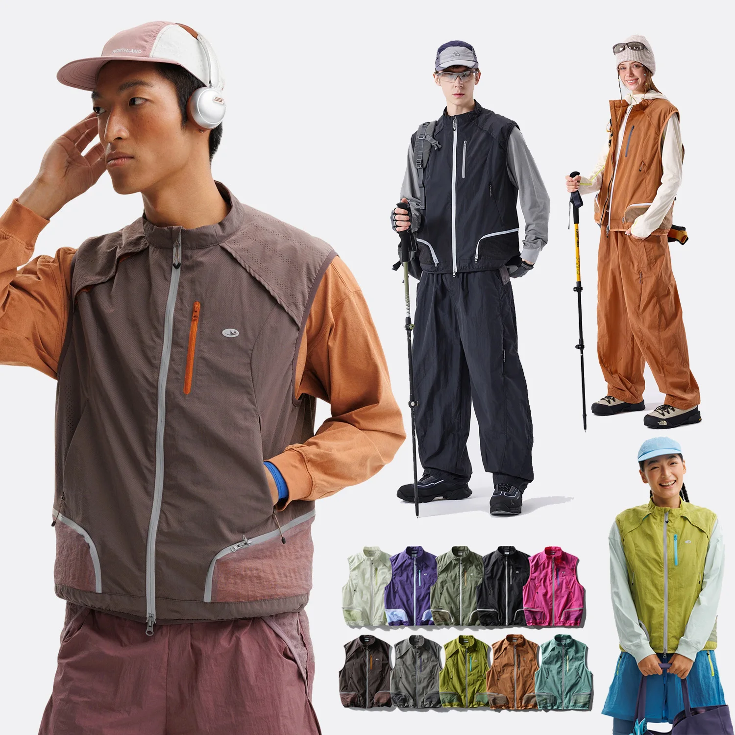 Ultra Lightweight Outdoor Sports Quick Dry Night Reflective Stripe Biker Vest Men Women City Cycling Running Cargo Vest Jacket