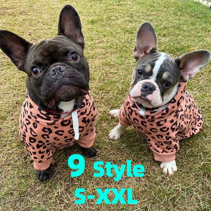 Warm Dog Clothes Hoodies for Small Dogs Cute French Bulldog Clothing Fashion Winter Puppy Supplies Cat Jumper Chihuahua Costume