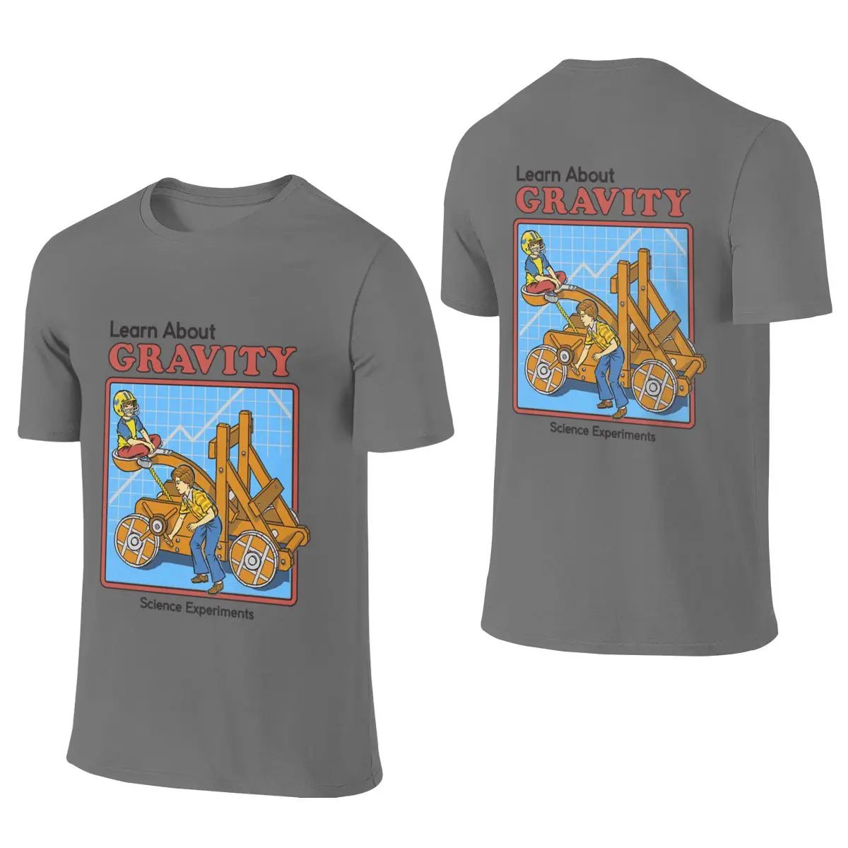 Learn About Gravity Delicate Reversible T-shirt Forest-Style Fresh Not Easy To Loosen Men's T-shirts