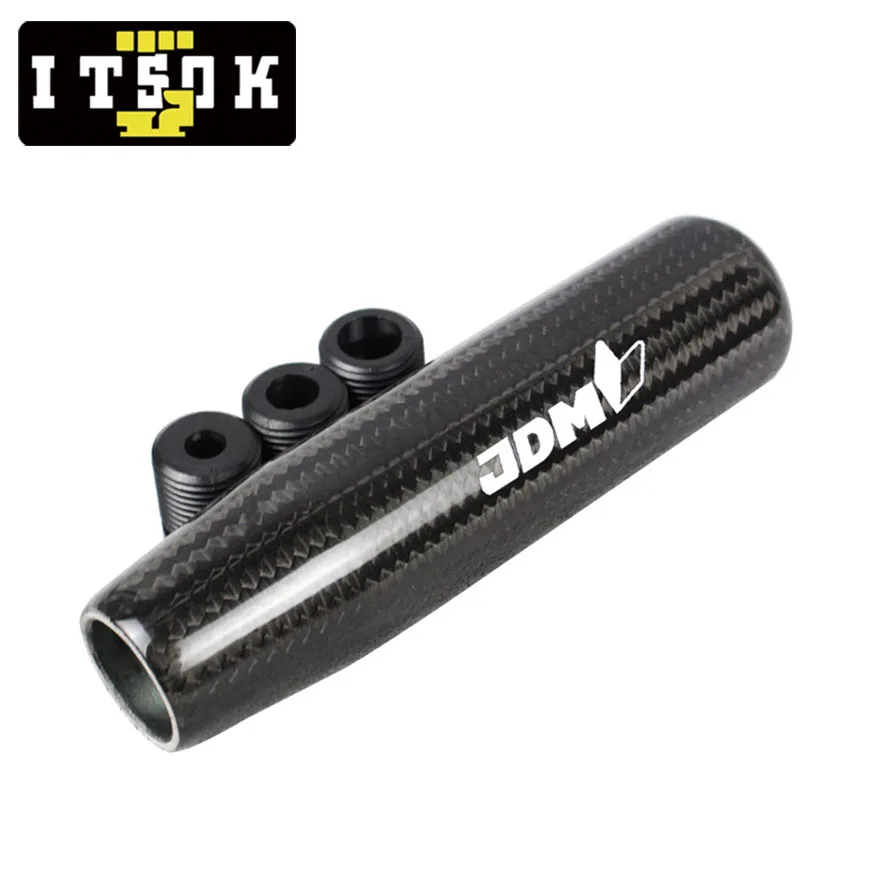 

JDM Carbon Fiber Gear Shift Knob 13cm 18cm Racing Universal Gear Knob Stick Shift Head Handle