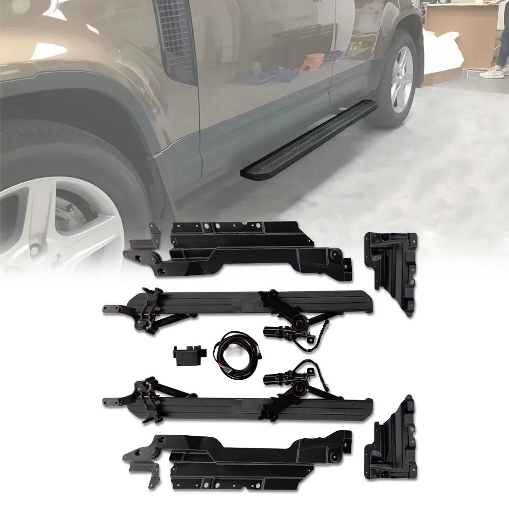 

Original automatic Aluminum alloy Running Boards Side Step Bar Pedals Fits For Land Rover Defender 90 110 2020 2021 2022