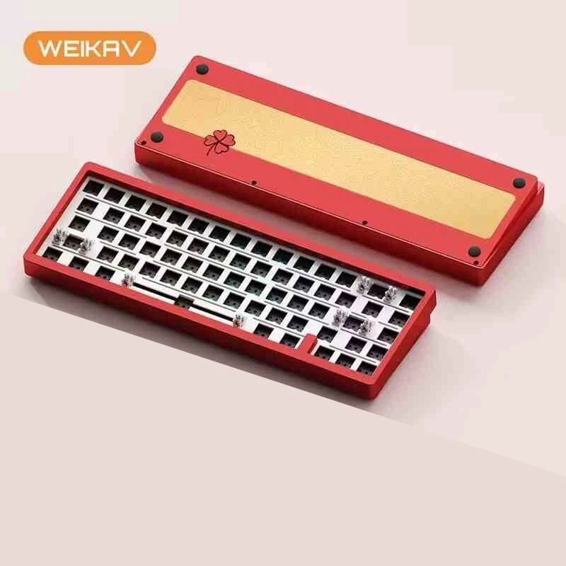 Weikav Lucky65 Mechanical Keyboard Kit Customization Keyboard Gaming Tri-Mode Bluetooth/2.4g/Usb Hot Swap Gasket Rgb Accessices