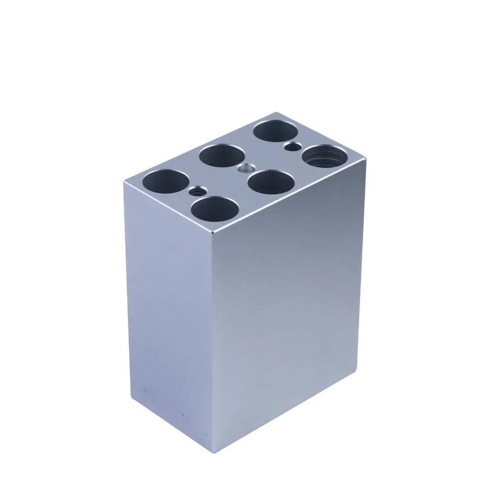 Aluminum Heating Block for Dry Bath Incubator, 6/12/15/24 Well Universal Heat Block for Lab Dry Block Heater