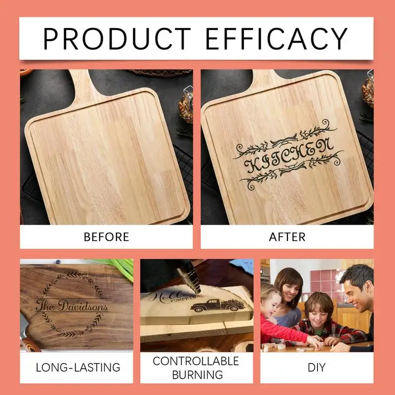 Wood Burner Tool Wood Marker 3 Pieces Scorch Pen Wood Burning Marker Multifunctional Wood Touch Up Markers For Artists Beginners