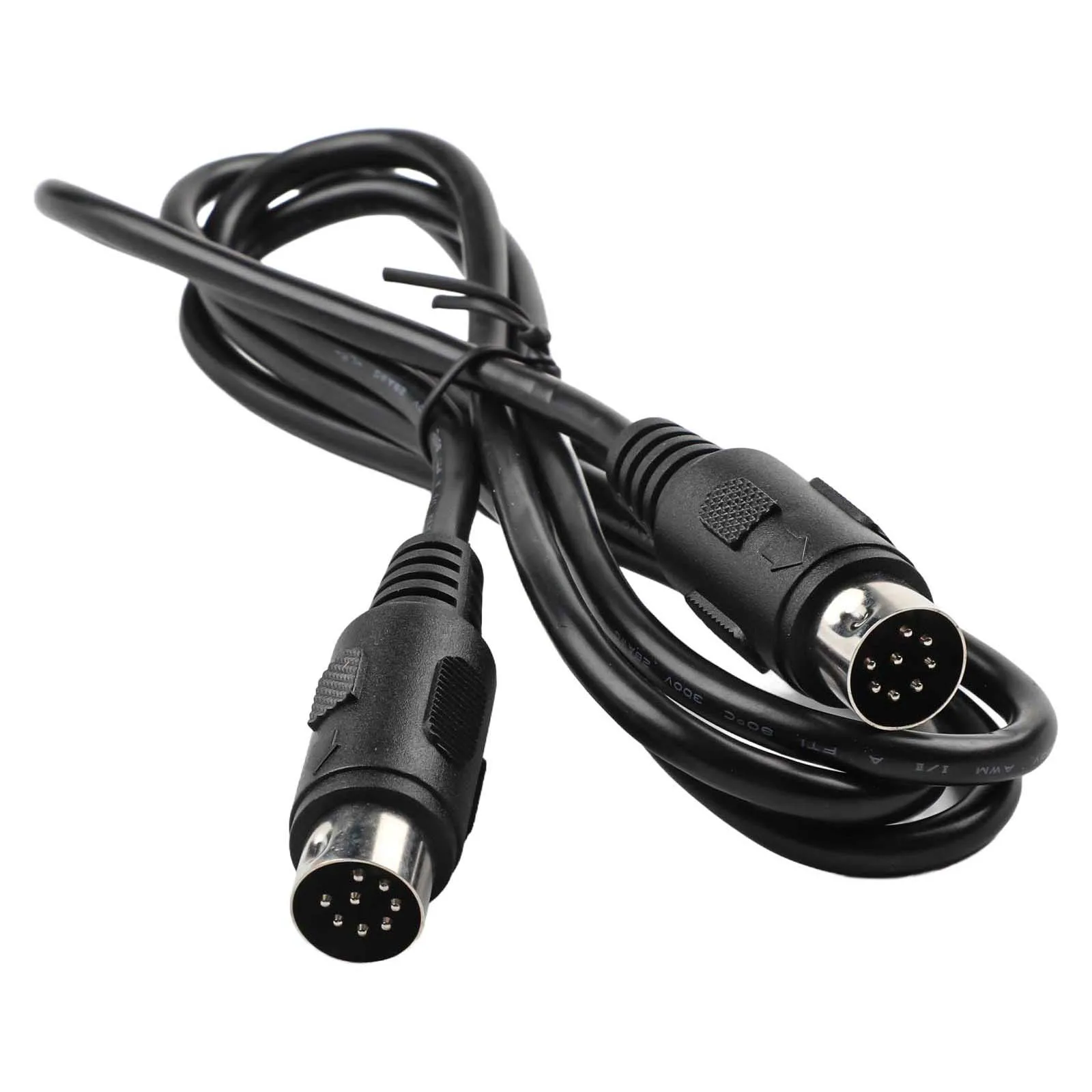 1.5m Black Data Cable DIN8 To DIN8 For ICOM Radio IC-703 IC-706 IC-718 Link Power Supply Audio Signal Transmission Accessory