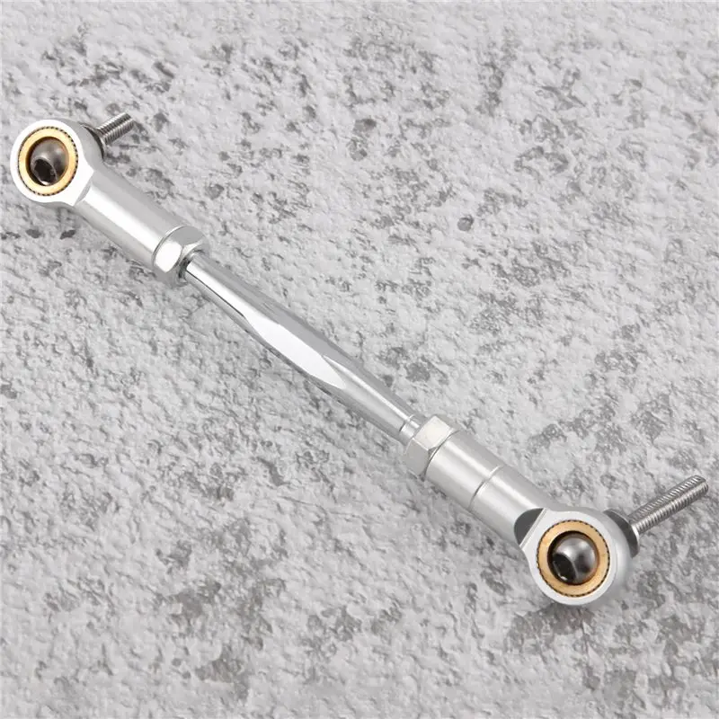 【CYBER MONDAY】CNC Metal Steering Tie Rod for 1/5 BAHA ROVAN KM BAJA 5B 5T 5SC SS Rc Car Toys Parts,Silver