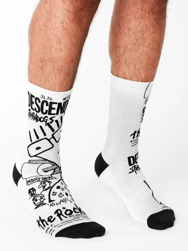 Chaussettes Punk Show Flyer pour hommes et femmes, The Descendants, oral ille, Crossfit, Sports
