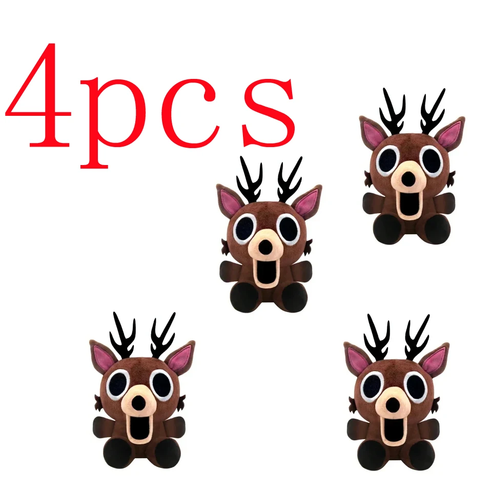 1-4 قطعة جديد لطيف الغزلان دمية طفل 99 ليال الغزلان أفخم دمية 99 ليال في الغابة أنيمي الأجهزة الطرفية لعبة هالوين هدية الكريسماس