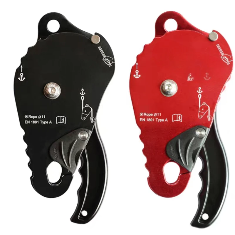 Rescue descender MPD lifting and lowering one-way brake pulley protector