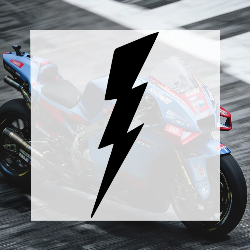 Car Stickers Lightning Bolt Vinyl Decal Waterproof Die Cut UV Resistant Removable Sun Proof for Vehicle Body Trunk Auto Decor