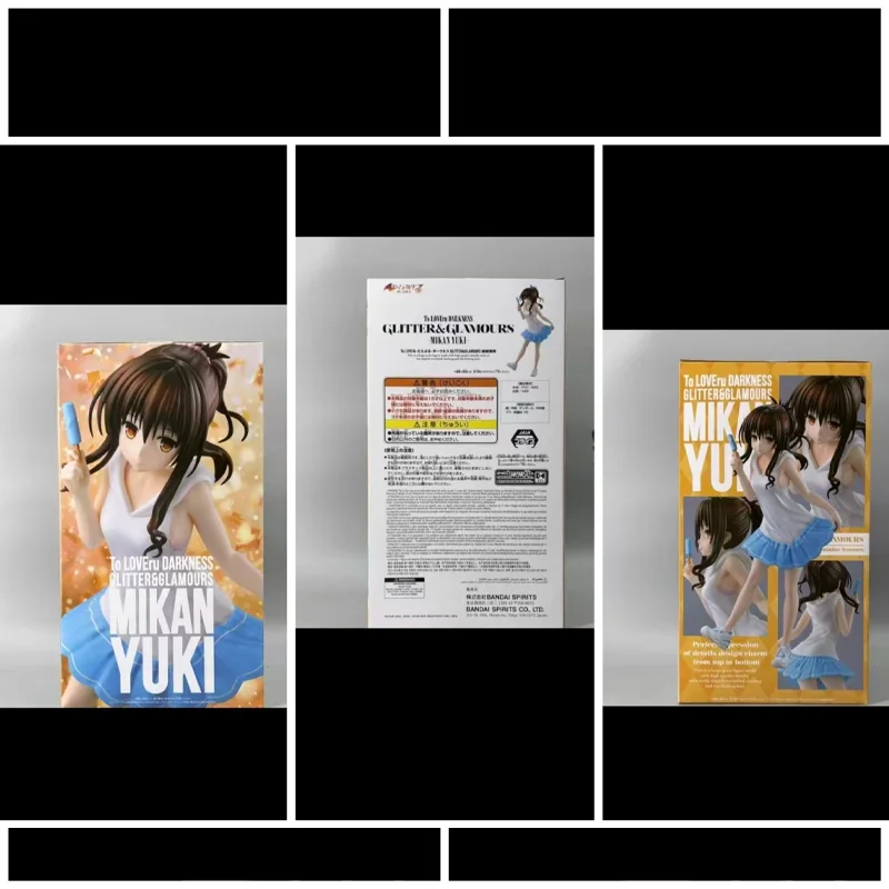 

Оригинальный Bandai Namco Banpresto Tolove Glitter & Glamours Yuuki Mikan 21 см настольный орнамент аниме фигурка модель коллекционная игрушка в подарок