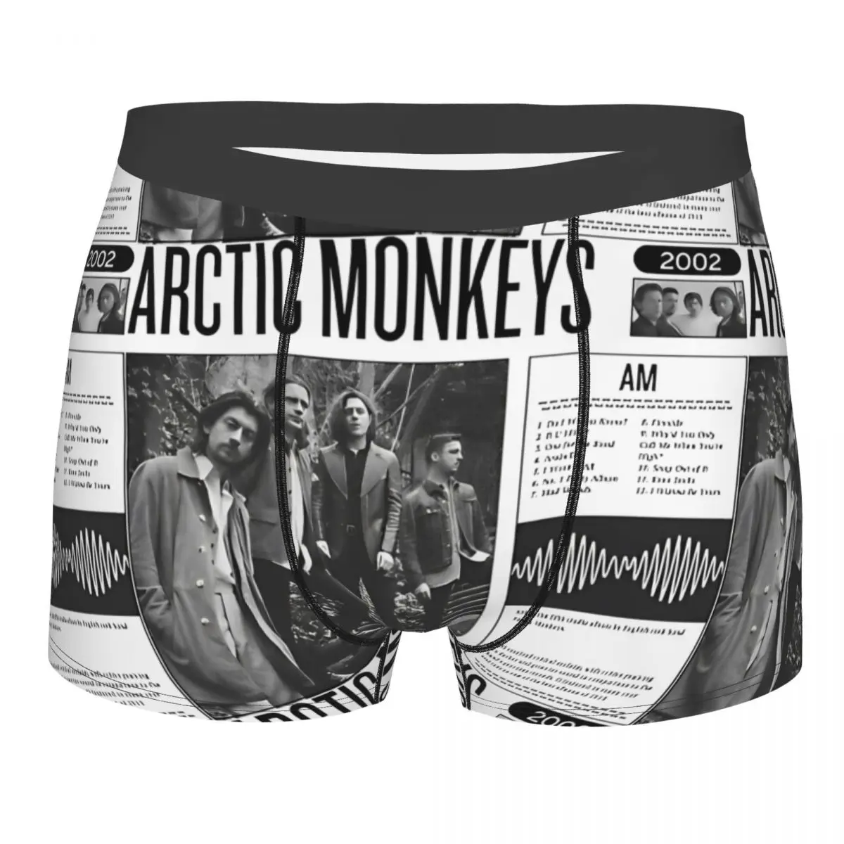 Men's Boxer Shorts Panties Arctic Monkeys AM Album Cover Gift For Indie Rock Fans Vintage Underwear Homme Novelty Underpants