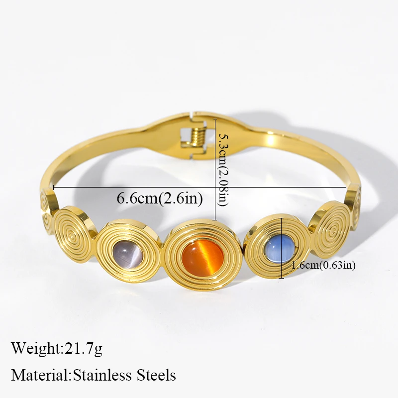 EILIECK 316L Edelstahl Metall Hip-Hop Armband für Damen Neue Hochwertige Handgelenkskette Wasserdichter Schmuck Damengeschenk – Detail 11