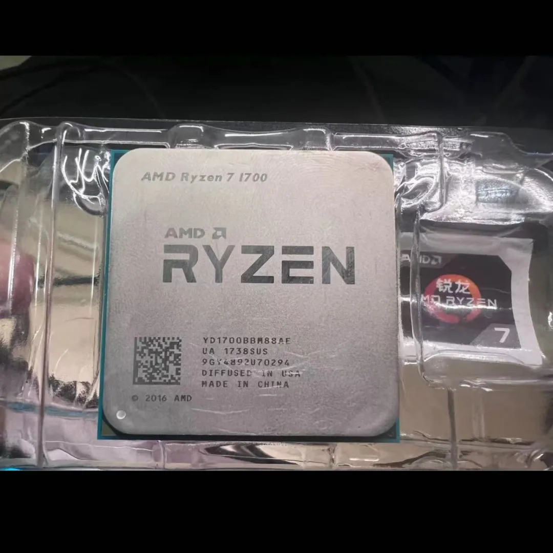 AMD Ryzen 7 1700 R7 1700 3.0 GHz 8 Cores 16 Threads YD1700BBM88AE Socket AM4 CPU Processor