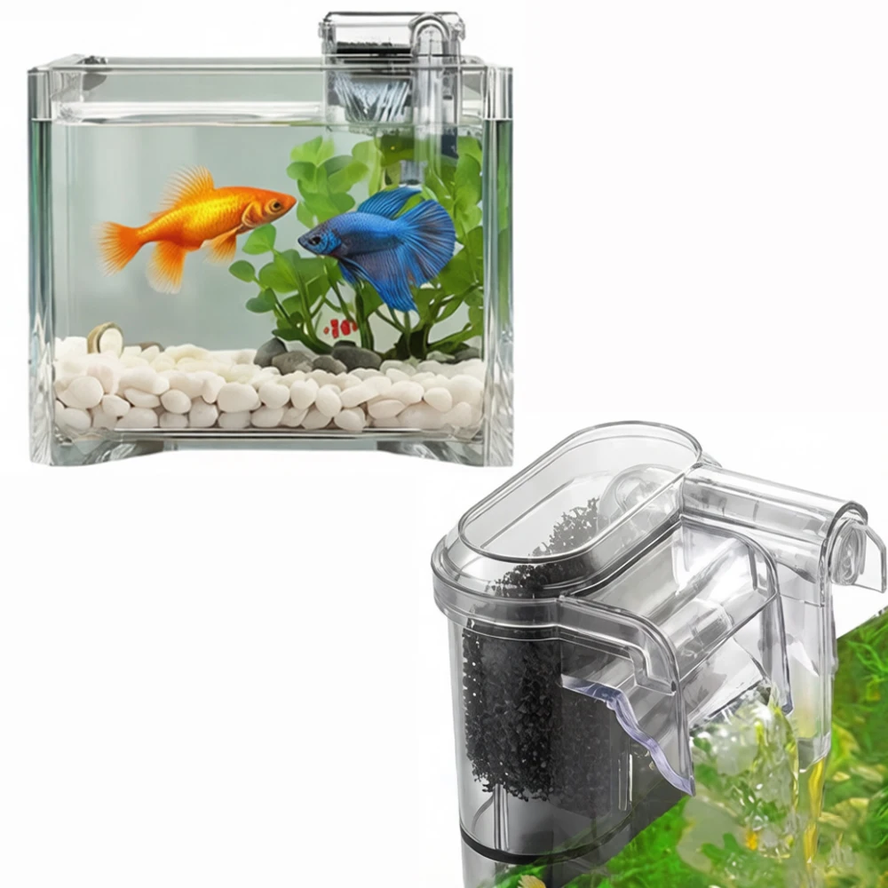 New Suspended Filter For Fish Tanks, Mini Filter, USB, 2.5W, 250H/L Suitable For Fish Tanks Below 30cm, Aquariums