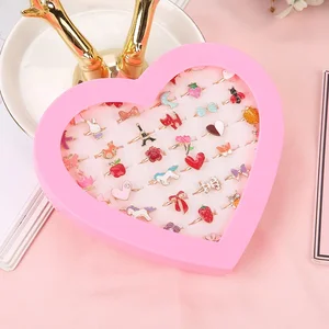 خواتم قابلة للتعديل للفتيات ، تظاهر باللعب ، ألعاب مكياج ، مجوهرات كريستال كرتونية ، خاتم مينا حيواني سبائك ، أطفال لطيفون ، 10 أجهزة كمبيوتر ، 20 جهاز كمبيوتر ، 36 جهاز كمبيوتر ، 10 أجهزة كمبيوتر ، 20 جهاز كمبيوتر ، 36 جهاز كمبيوتر أفضل 12 لعبة مبيعات فتاة 10 سنوات - No11